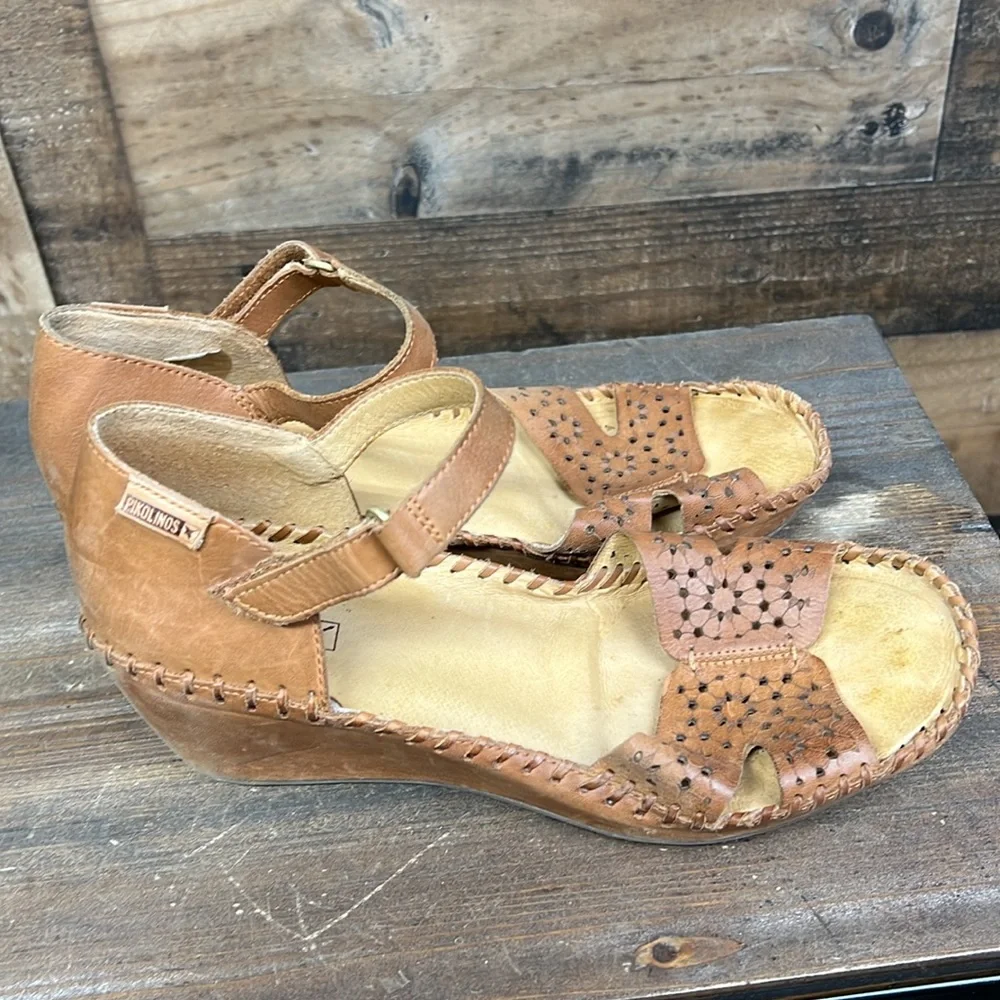 Pikolinos Margarita wedge‎ sandals Women's Size 40